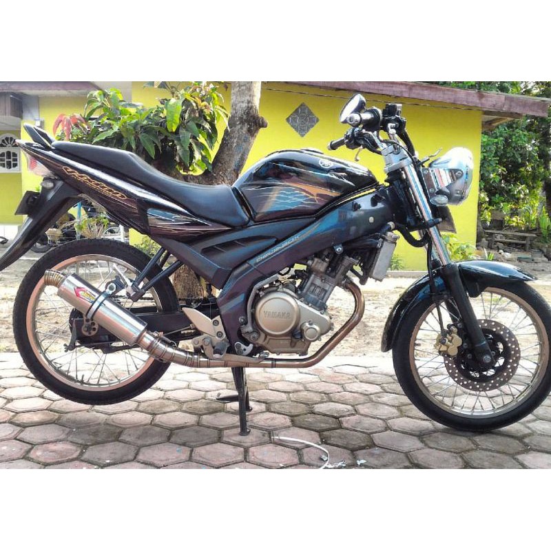 Knalpot Creampie Stainless Bulat Vixion Old 100% Asli