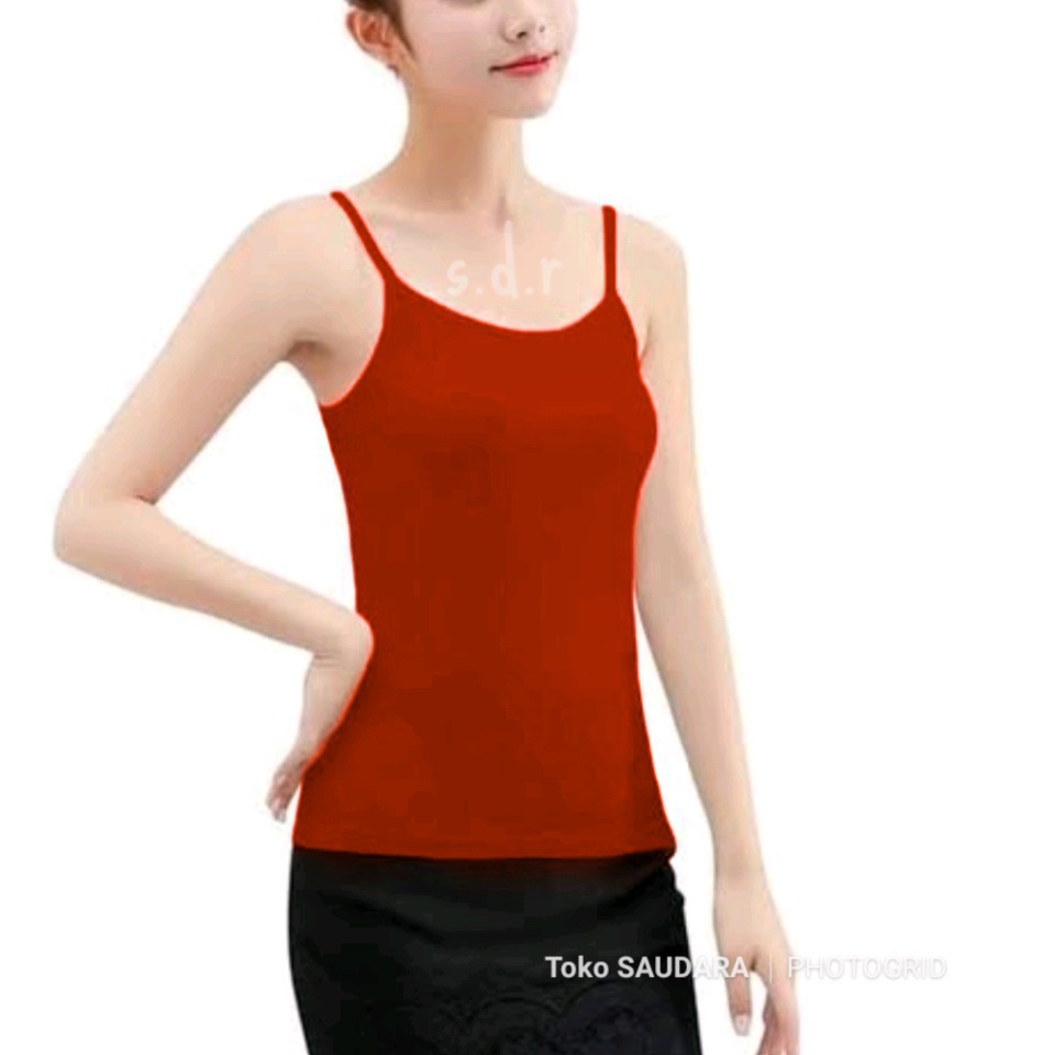 Tanktop spandek premium tali kecil