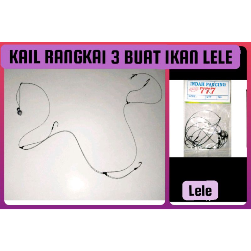 Kail Rangkai 3 Untuk Mancing Ikan Lele