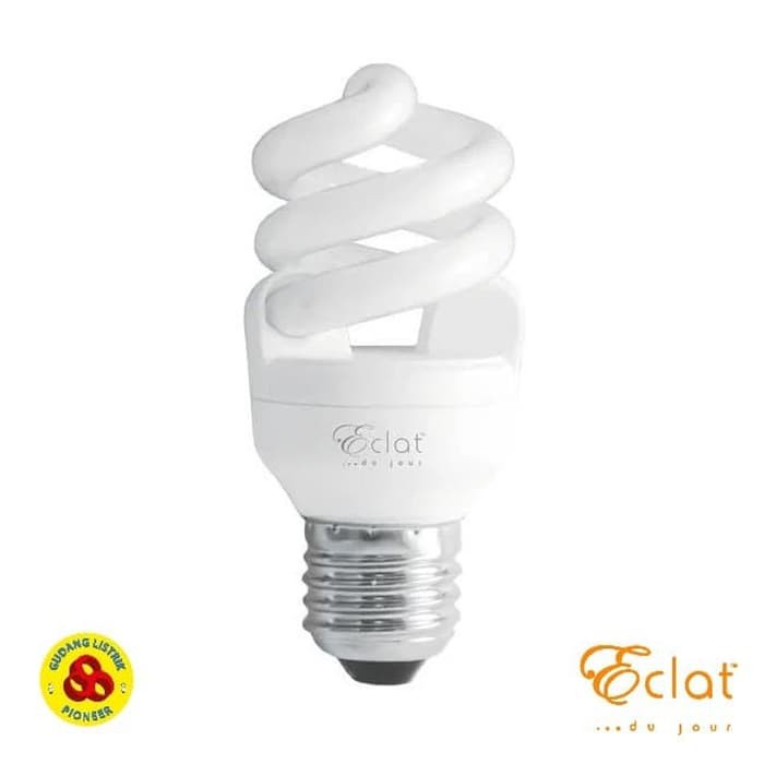 Eclat Helix 9W Kuning E27 Lampu Hemat Energi Spiral 9 Watt Warm White