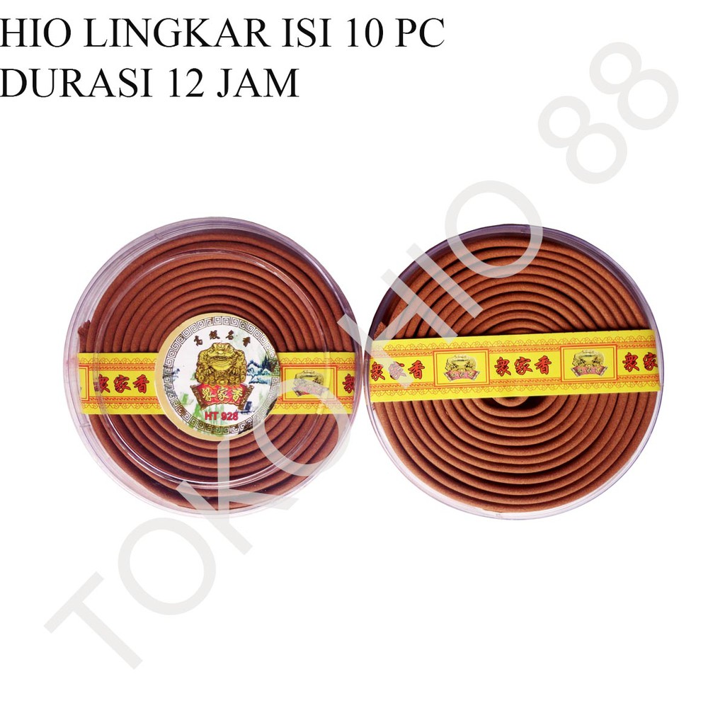 Hio Dupa Lingkar lilit Coil Putar Bulat Kodok Mas Super Bagus 12 jam Cendana Sandalwood Sandal Wood