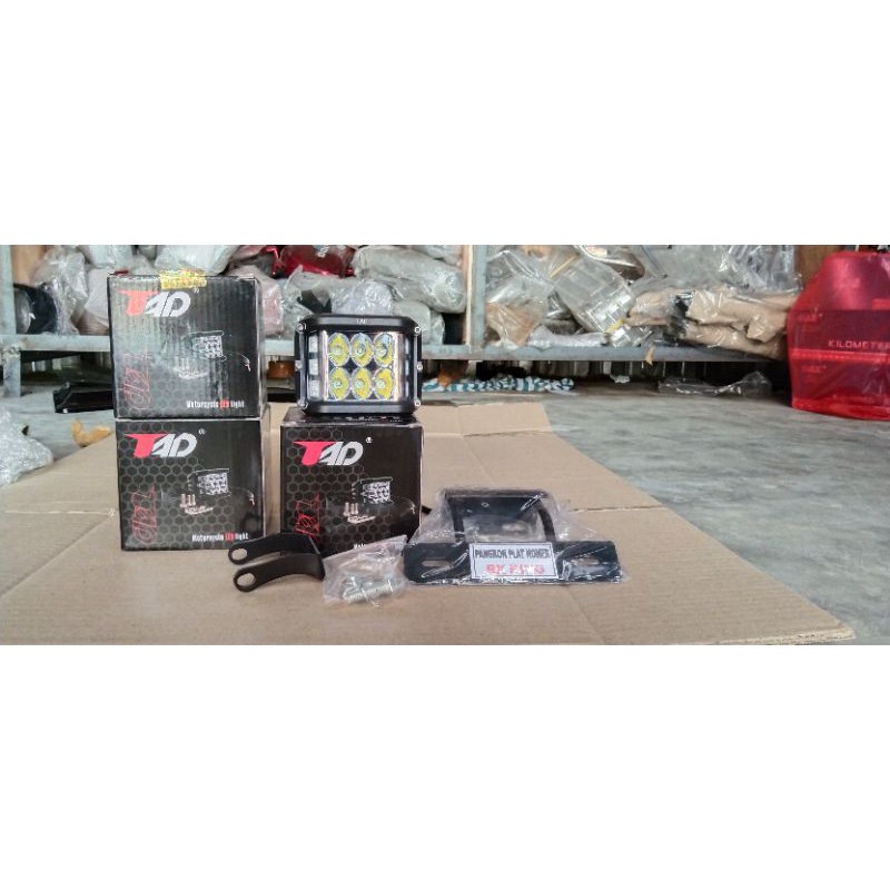 lampu led STROBO 6 titik RX KING set breket