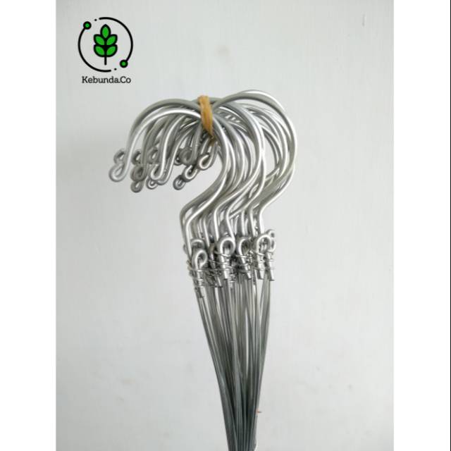 Kawat Gantung Pot Bunga (12 biji) - Kawat Gantung Anggrek - Kawat Tali Gantung Tanaman