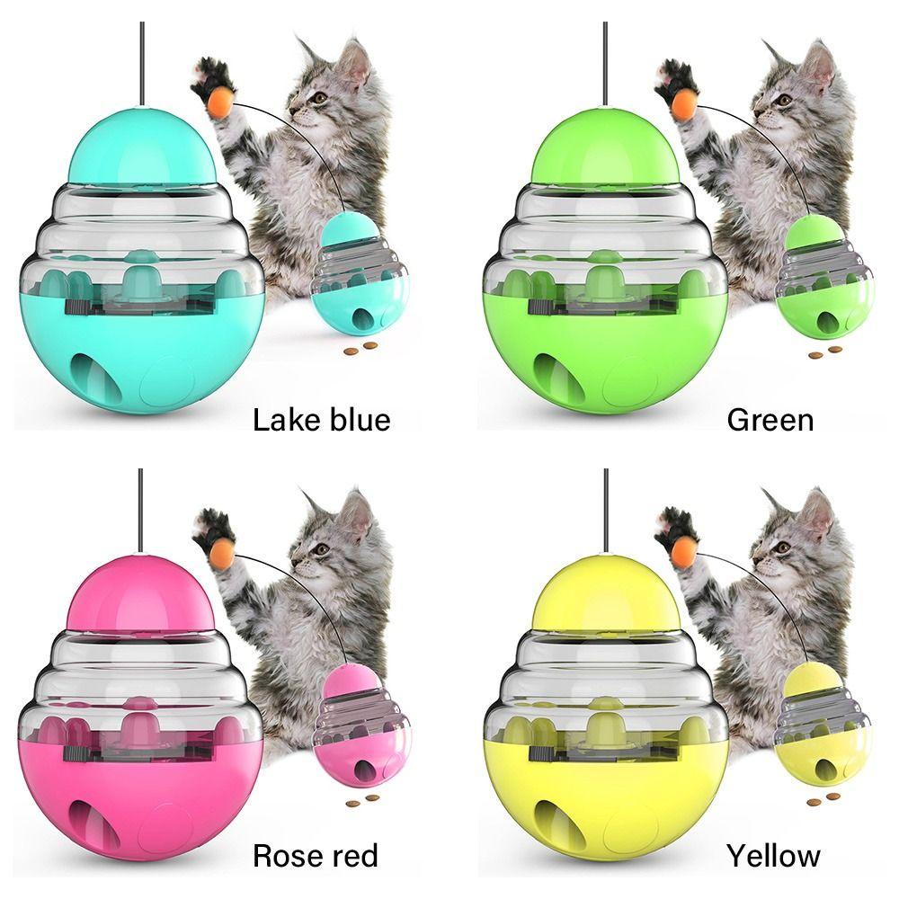 Solighter Food Treat Ball Toy Mainan Latihan IQ Cat Teaser Puppy Bowl Slow Food Feeder