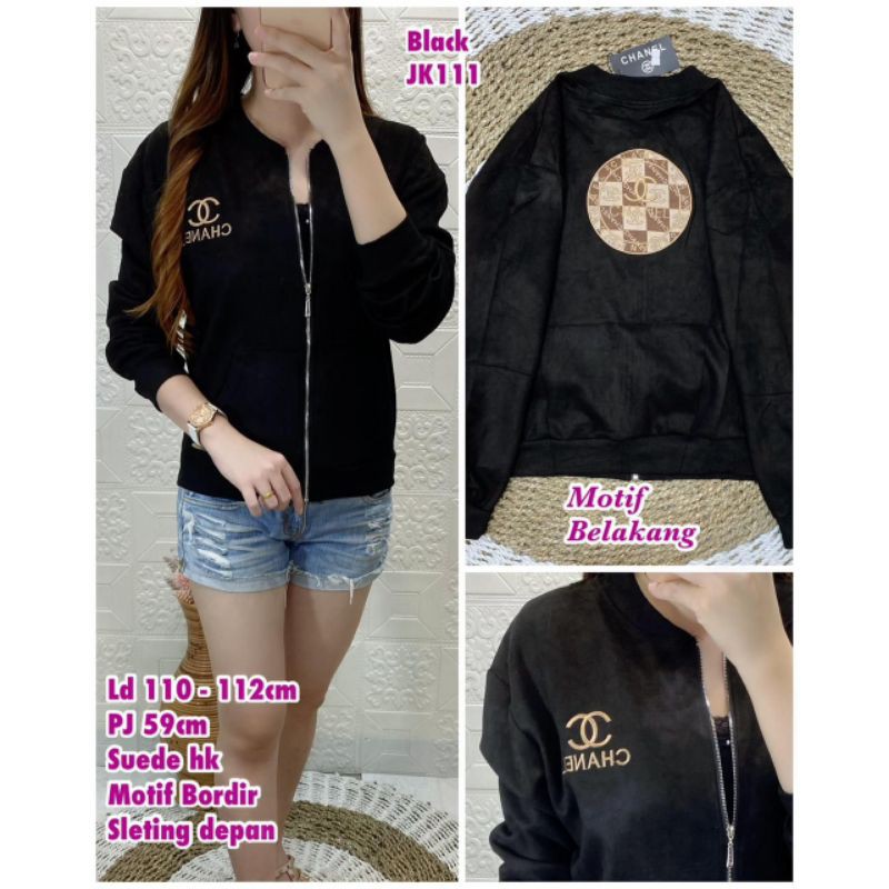 JK111 jaket Suede hongkong Chanel