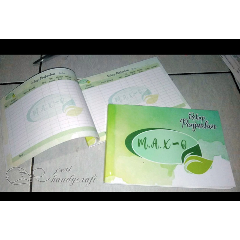

cetak Buku Rekap/List Order/dll custom uk.a4
