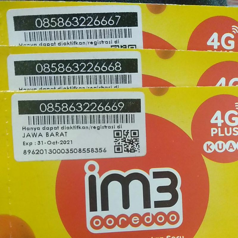 Nomor cantik IM3 triple tengah 6