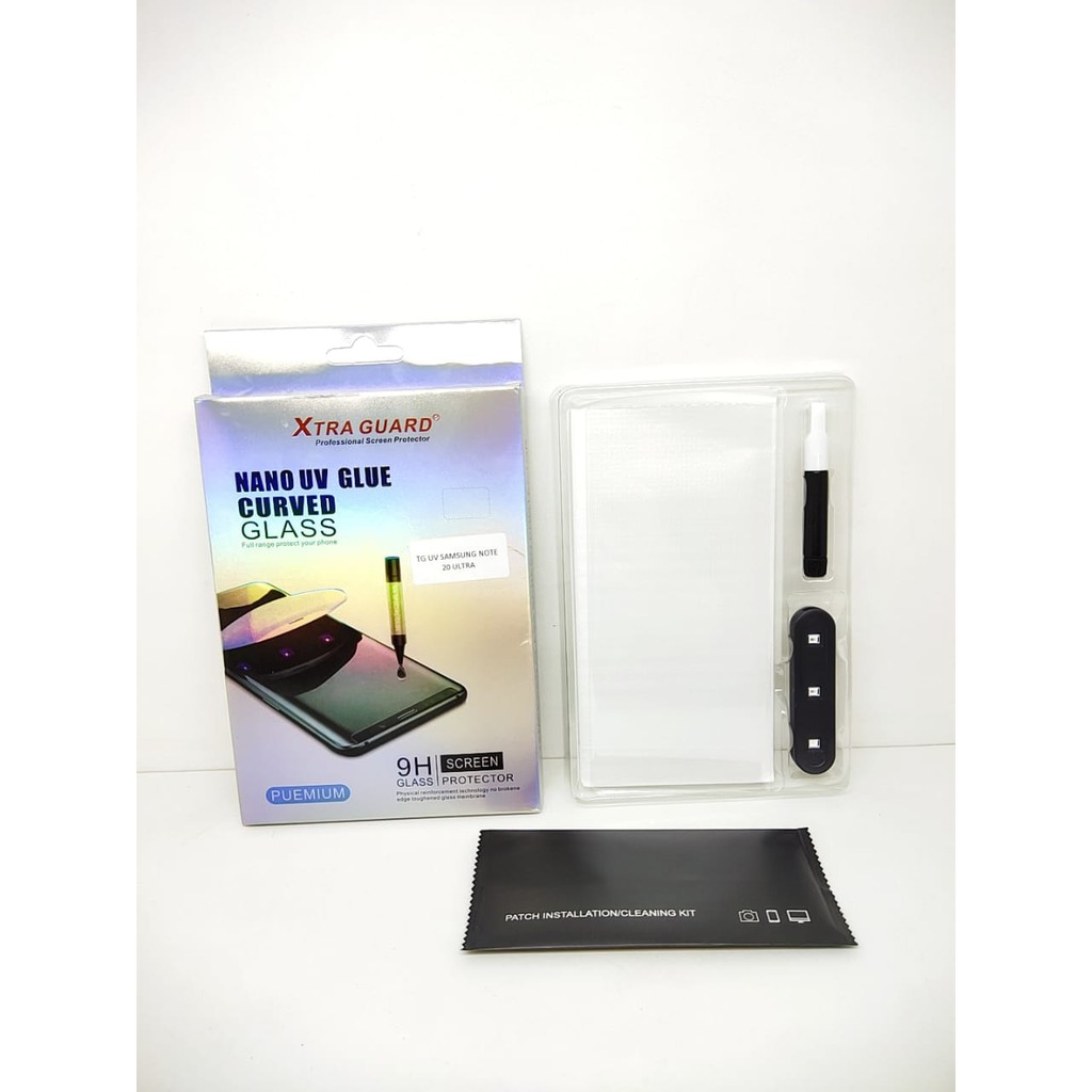 UV Glass Samsung Note 20 Ultra 6.9 inchi Tempered Glass 3D Curve FULL SCREEN Nano UV FULL GLUE