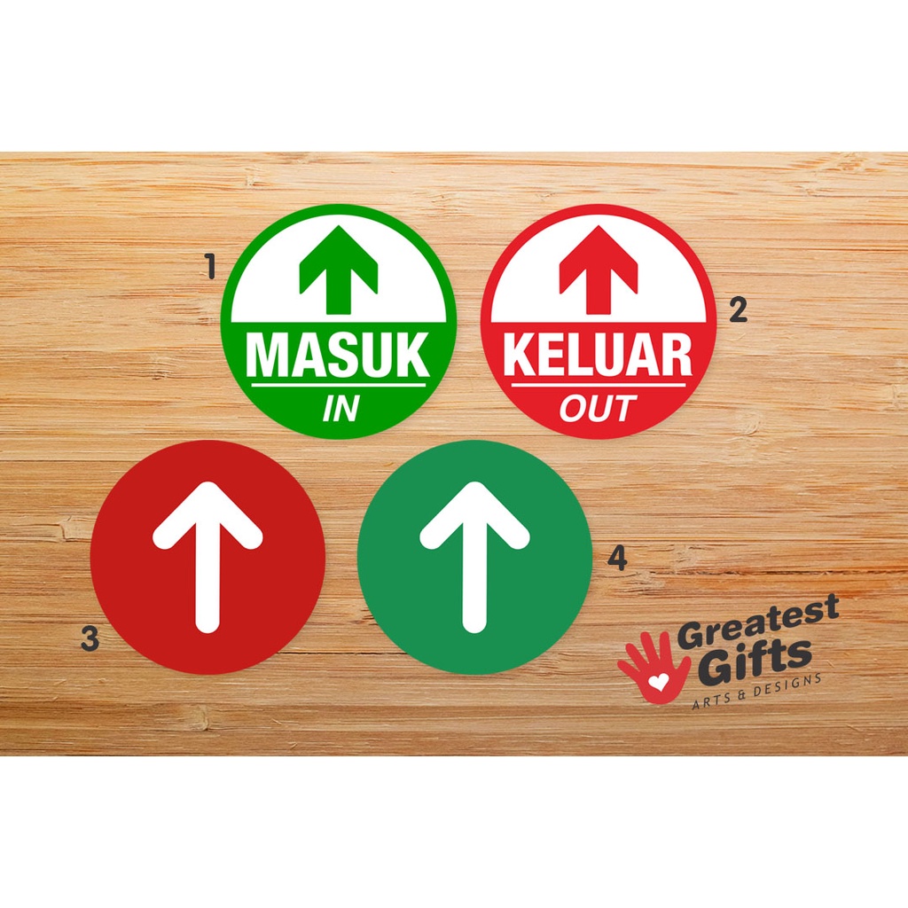 

Sticker PANAH BUNDAR 14 cm bahan stiker vinyl kuat lentur tahan air