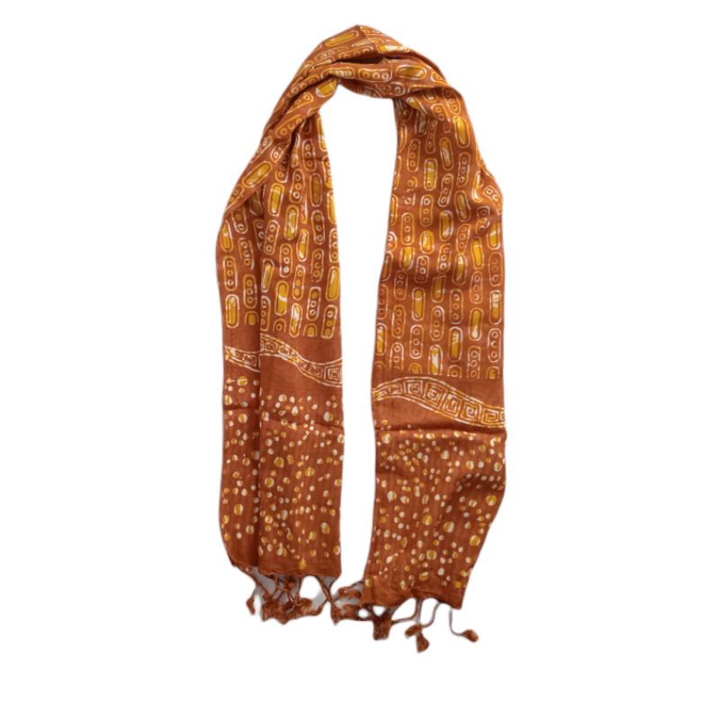 Scarf Shawl Selendang Syal Batik Cap Wanita Premium SYLA-SYL009