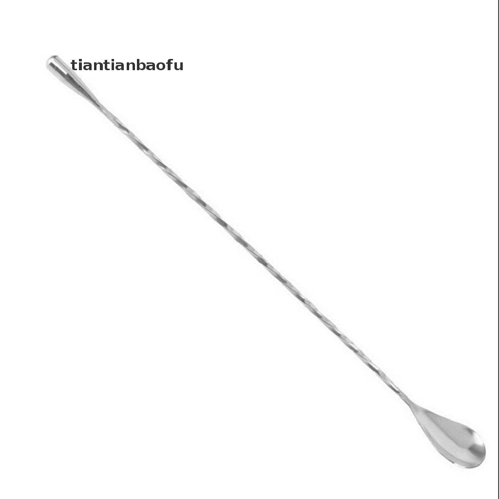 [tiantianbaofu] Stainless Steel Cocktail Mixer Stirrer Bar Puddle Stirring Spoon Ladle Boutique