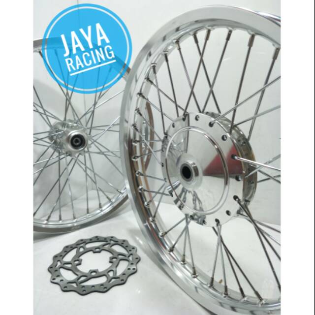 Velg model TK japan ring 17 lebar 160 140 Mio soul - Mio J - Fino - Mio smile sepaket lengkap