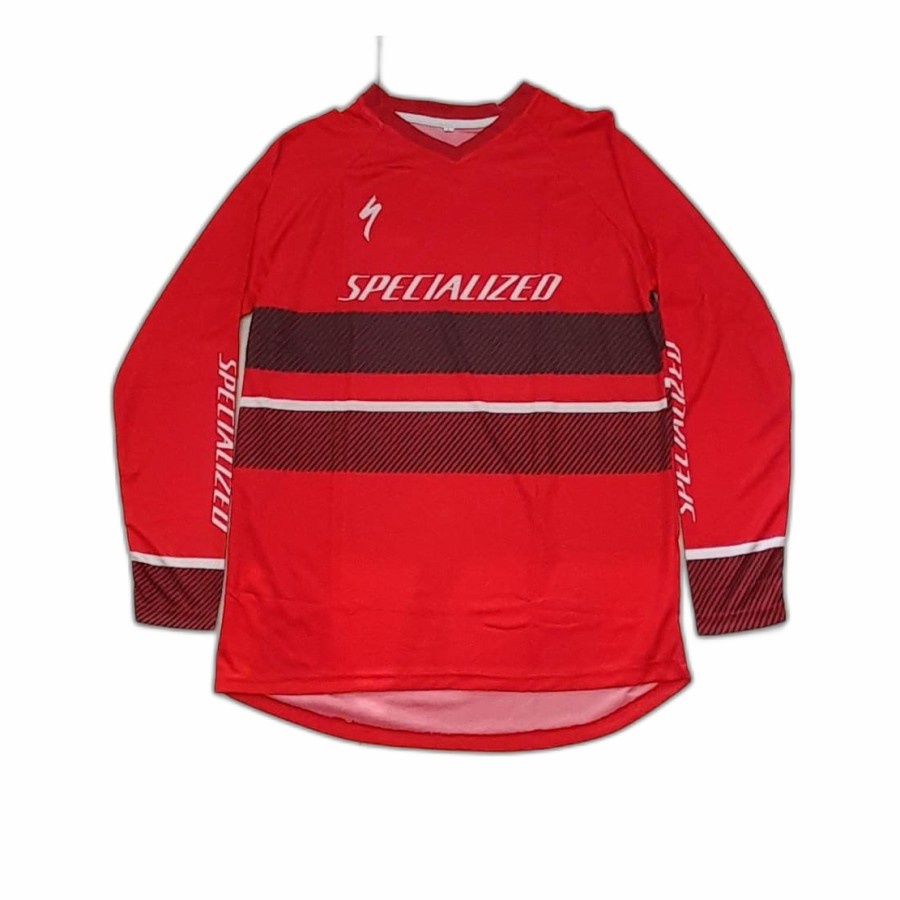 Jersey Sepeda Downhill Merah