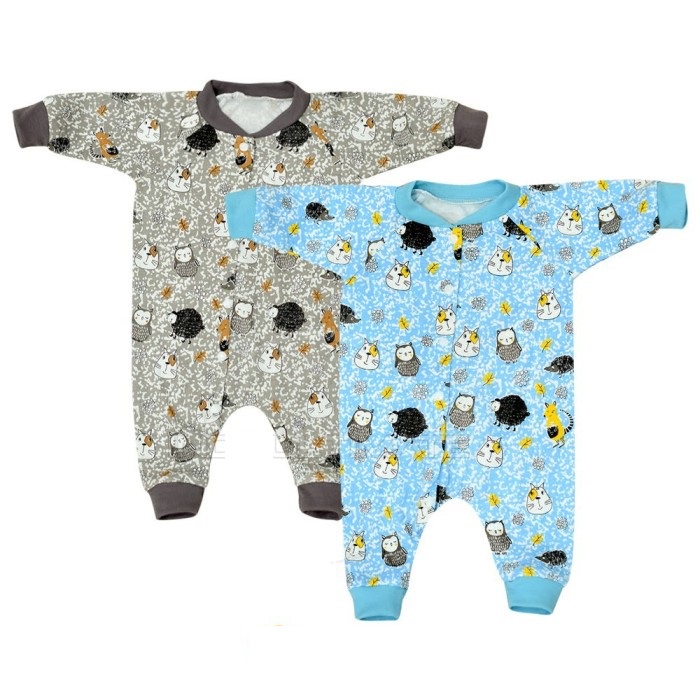 Produk Eceran - Sleepsuit Bayi Putih Sablon / Sleep Suit, atau Baju Tidur Jumper Panjang Tutup Kaki Motif Sablon Harga Grosir Cotton