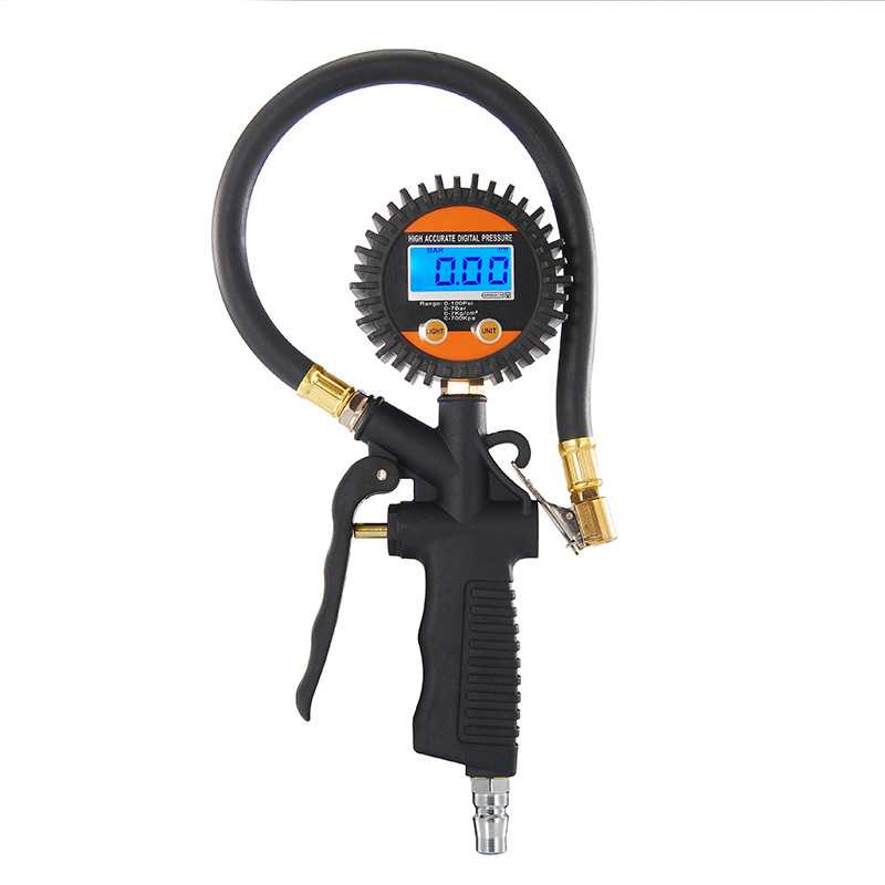 Neoteck Digital Tire Pressure Gauge Pembaca Tekanan Angin LCD - DP-201-Hitam