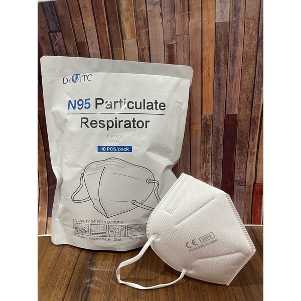 [BISA COD] masker dr itc n95 brand new particulate respirator isi 10pcs per pack