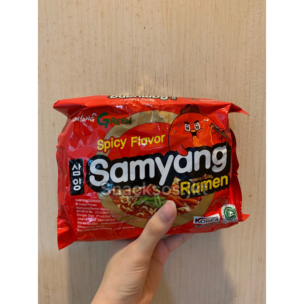 

Samyang Green Spicy Ramen Flavor HALAL MUI