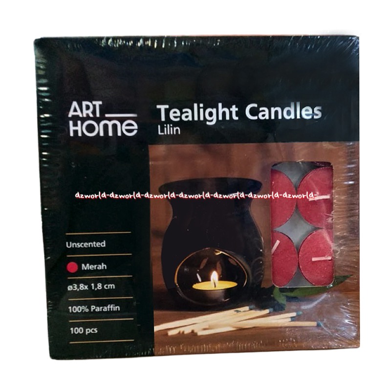 Kris Unscented Red Tealight Candles Lilin Mangkok Warna Merah Candle Kandel Un Scented Tea Light