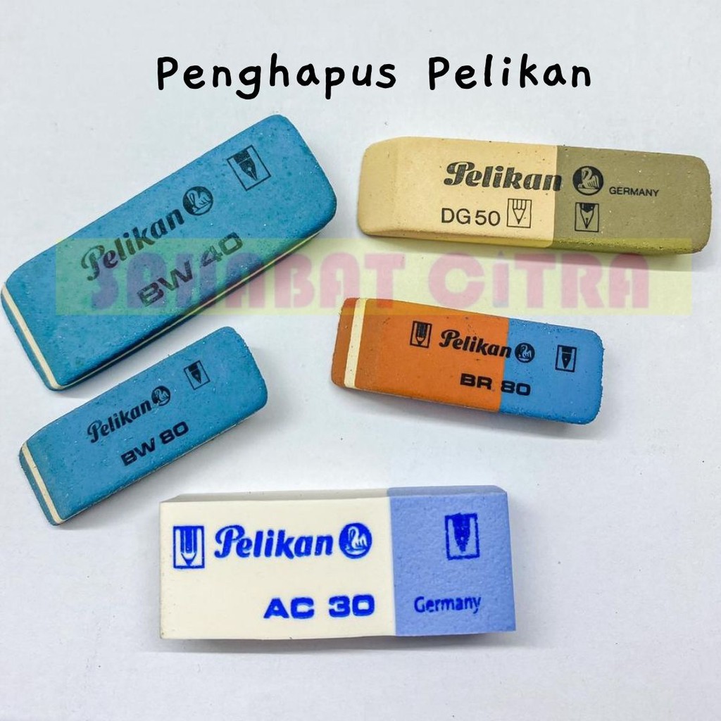 PENGHAPUS PULPEN / BOLPEN PELIKAN INK BW80/BW40/ DG 50/AC 30/ BR 80 PCS 橡皮