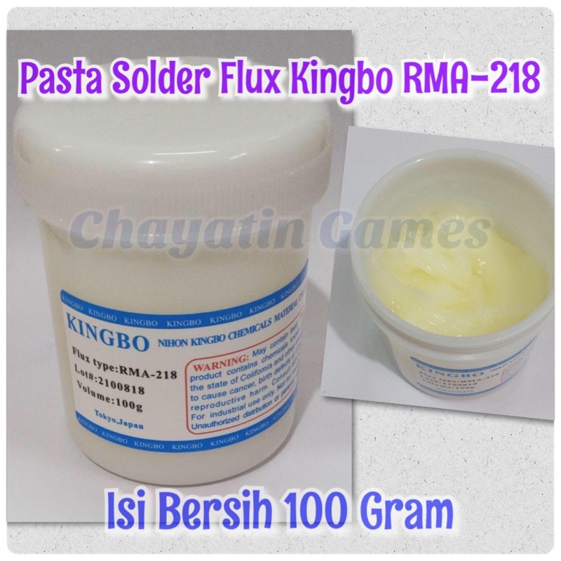 Pasta Flux Original Kingbo - Pasta Solder - Minyak Solder Kingbo 100 Gram
