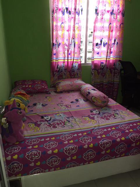 Gorden Pintu Karakter My Little Pony Pink Muda Model Smokering Ukuran L 140 Cm X T 210 Cm