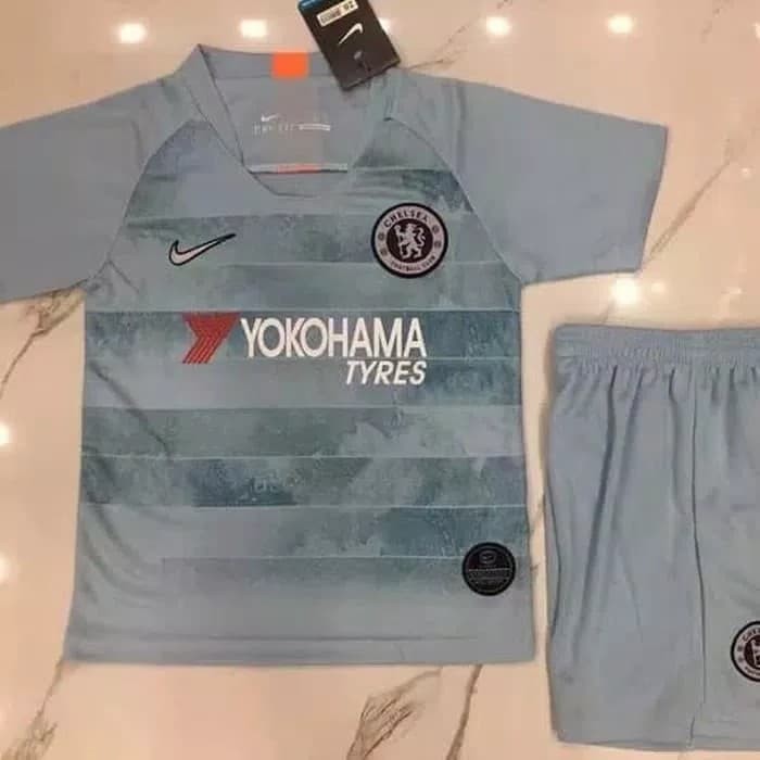 EXCLUSIVE JERSEY BOLA KIDS / ANAK CHELSEA 3RD OFFICIAL 2018-2019 GRADE ORI TERLARIS