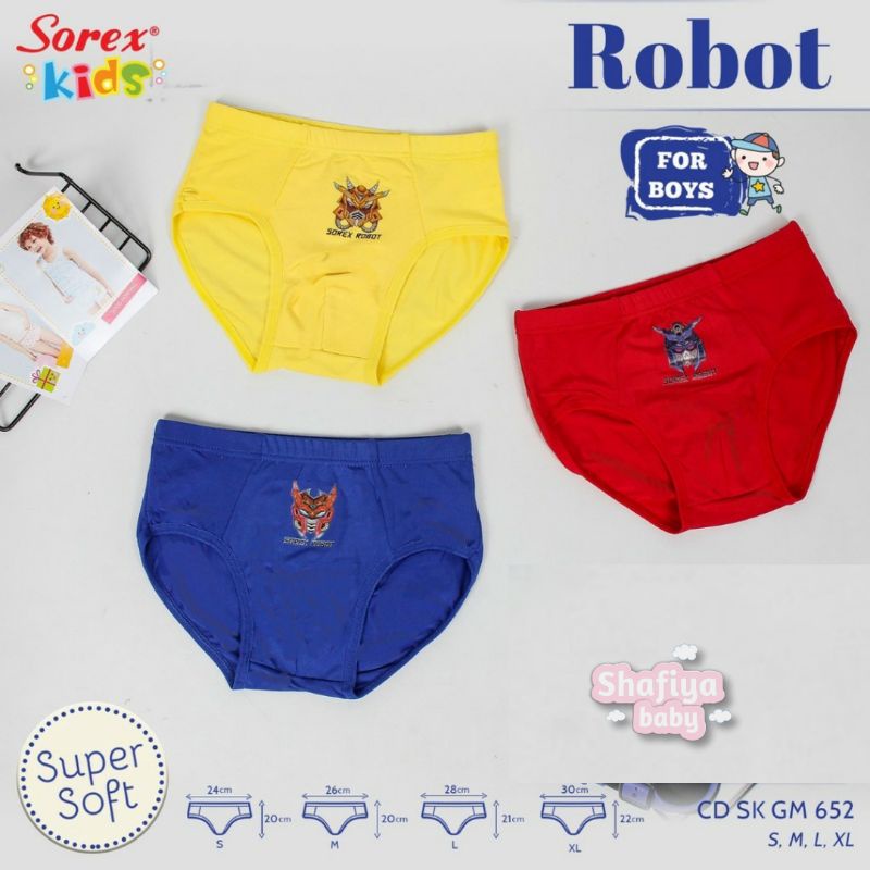CD Sorex Kids Boy - Celana Dalam Anak Laki-laki - Super Soft GM652