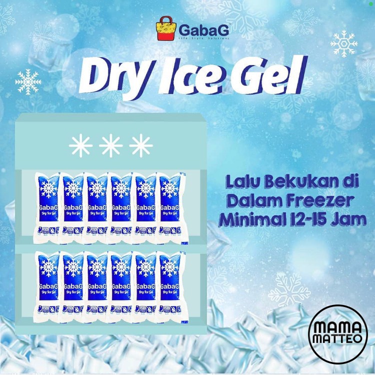 GABAG Dry Ice Gel Lembar - Thermafreeze Pack Lembaran / Pendingin Makanan Frozen Food Cooler Box / BANDUNG