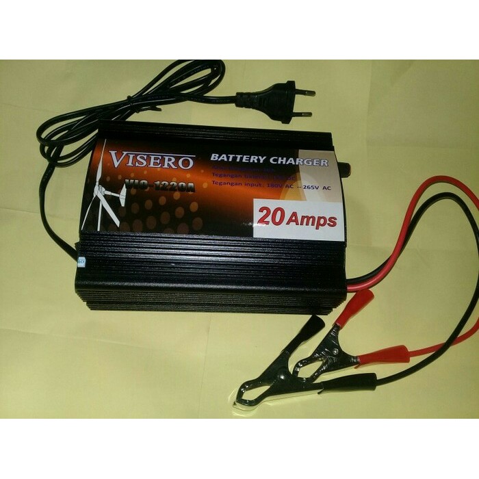 Charger Aki Portable - Aki Mobil - Otomotif Charger / Cas Aki 12V 20A Merk Visero Type Son-20A 12 V