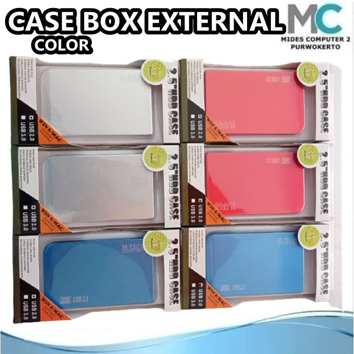 Box Ekternal Color Usb 2.0 Mtech