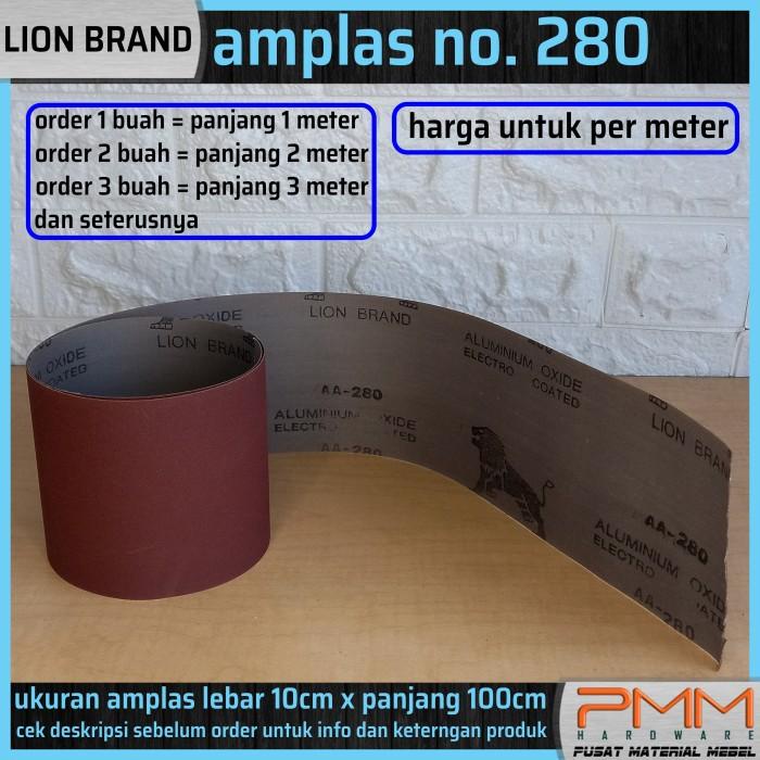 Amplas Lionbrand 280 (10X100Cm) |Grate Roll Pasir Meter Kertas Sanding 022