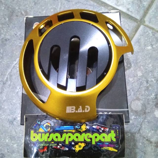 Cover Fan Tutup Kipas IBAD Gold Emas Top Secret Not KTC Yamaha Nouvo Mio Honda Beat Scoopy Karbu ESP