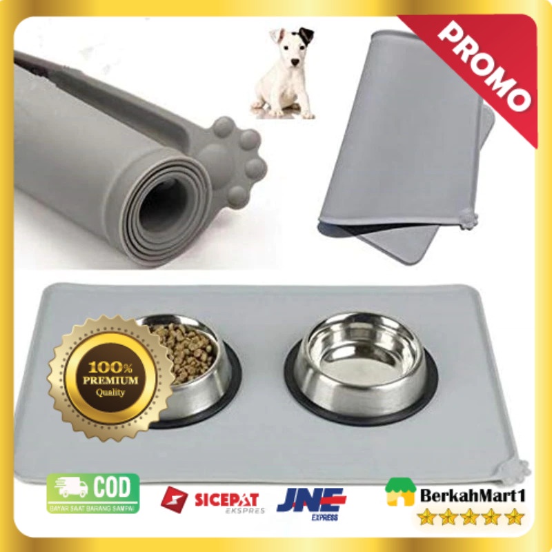 Matras Tempat Makan Hewan Peliharaan Kucing Anjing Pet Food Mat ANTI AIR