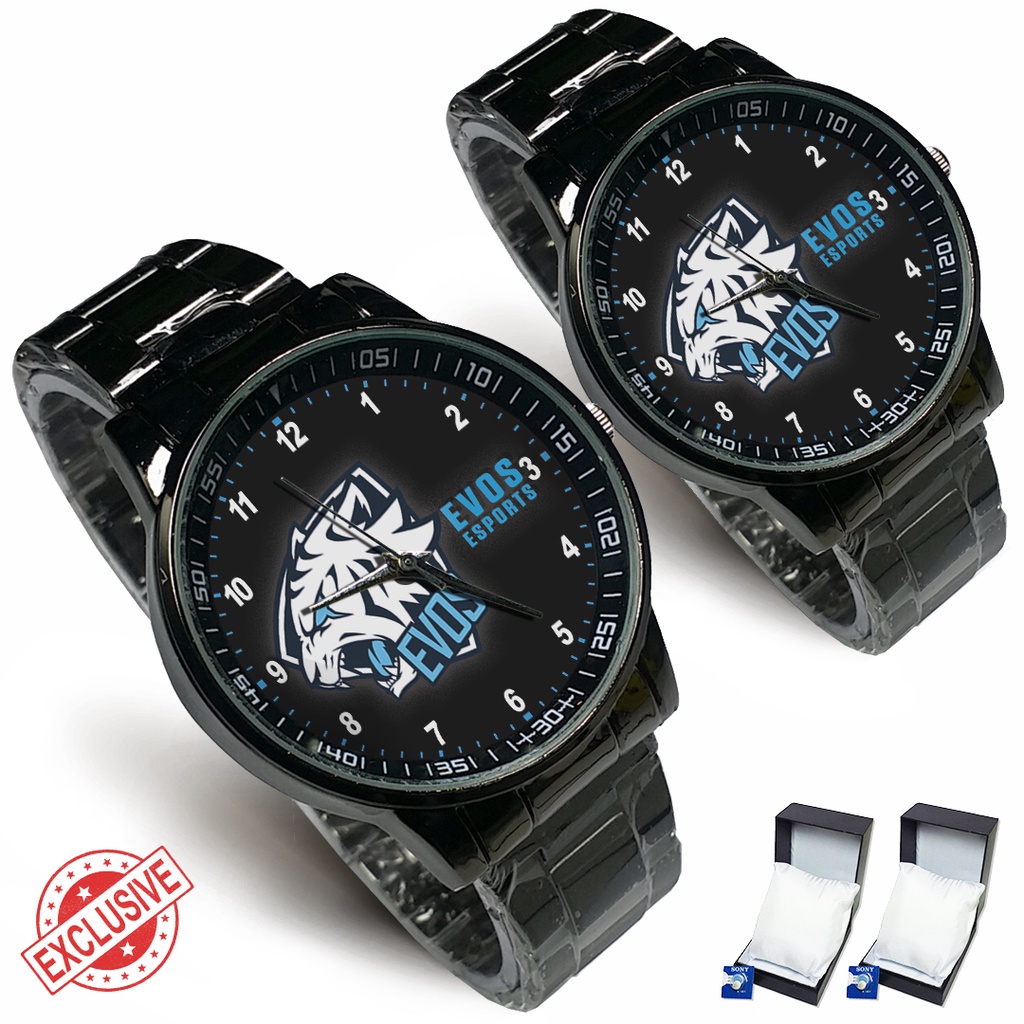 (Exclusive) Jam Tangan Squad EVOS Motif 2 {ML-FF} Rante Couple / Satuan