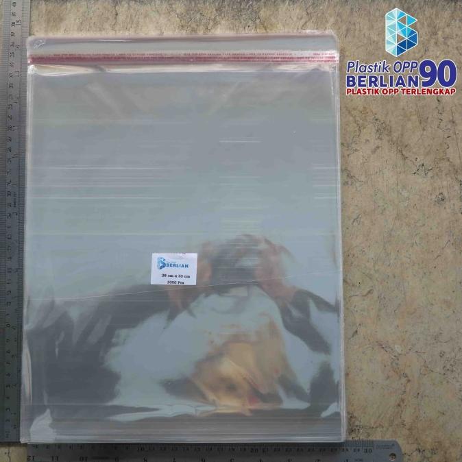 

Buruan serbu] PLASTIK OPP 30X38 CM 20 MIC PLASTIK BAJU / PLASTIK SEAL ISI 100 LBR