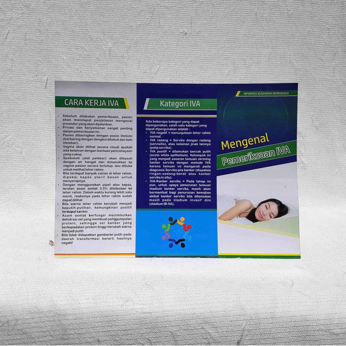 

Leaflet / Brosur Pemeriksaan IVA - Paket Isi 25 CUCI GUDANG