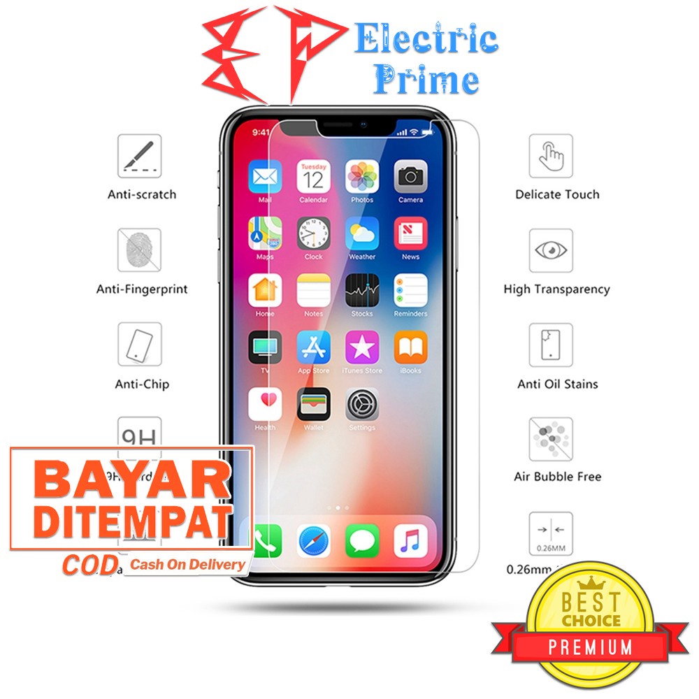 Tempered Glass iPhone Xs Max Anti Gores 9H Screen Protector Pelindung Layar