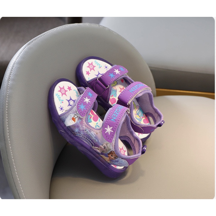 babyfit sepatu sandal lampu LED sendal anak perempuan karet import S15RP