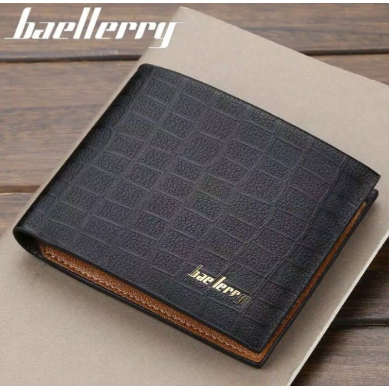 DOMPET PRIA BAELLERRY Dompt Lipat Bahan Kulit pu Dompet Pria