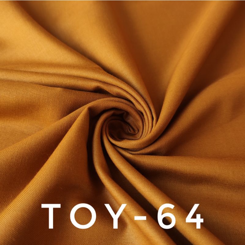 Kain Katun Toyobo Fodu Premium 0.5 Meter (Seri 1) - Bahan Katun Podu Cotton Koko Gamis Meteran-Moka Tua - 64