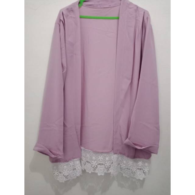 Kardigan/outer ungu lilac [PRELOVED]