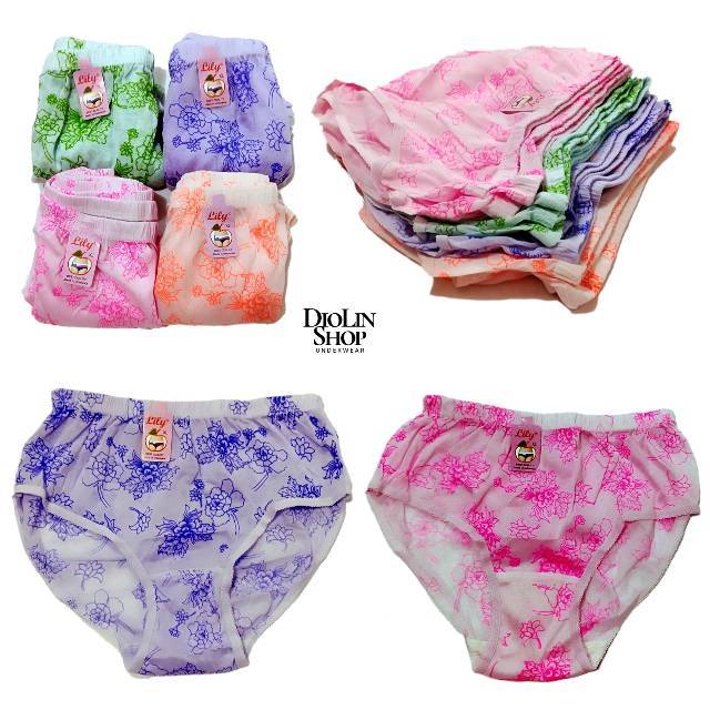 6 PCS CD WANITA CELANA  DALAM  WANITA ANEKA MOTIF MURAH 