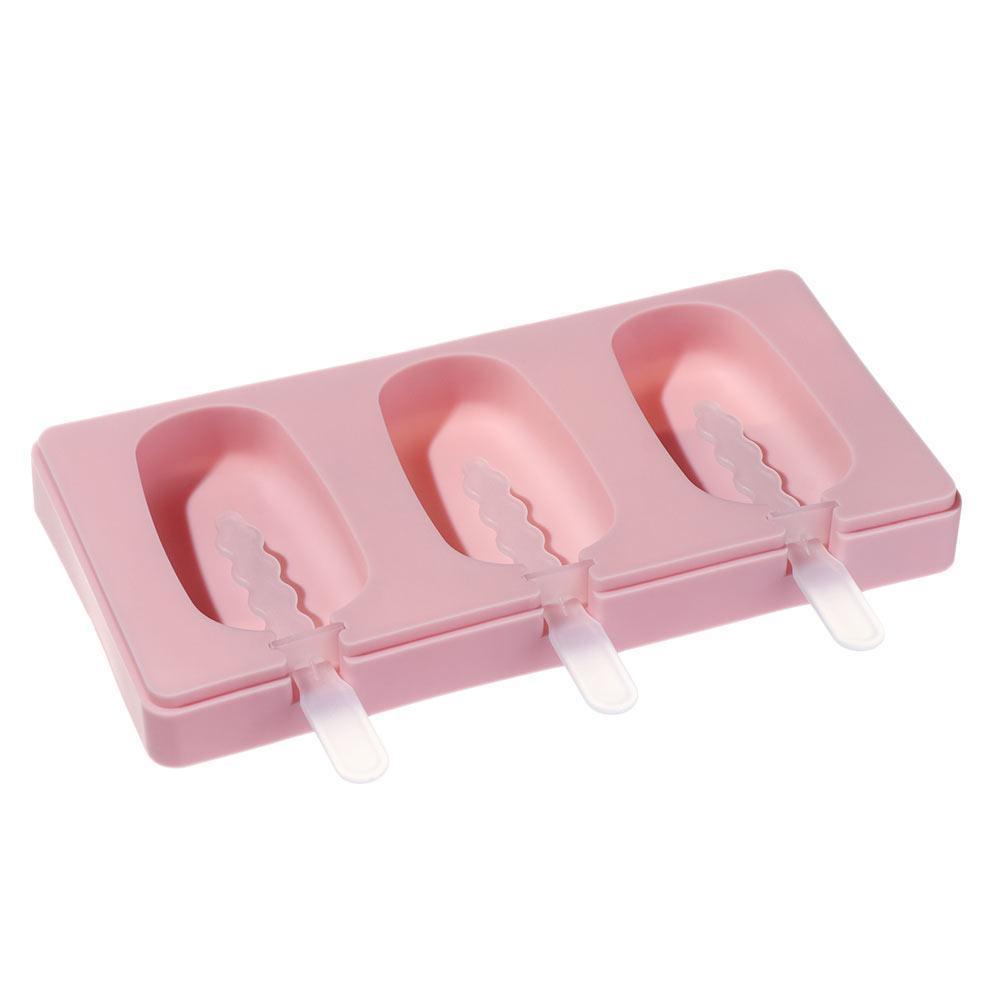 Solighter Cetakan Es Krim Icebox Frozen DIY Silicone Tools Es Loli Dapur Rumah Cetakan Es Pop