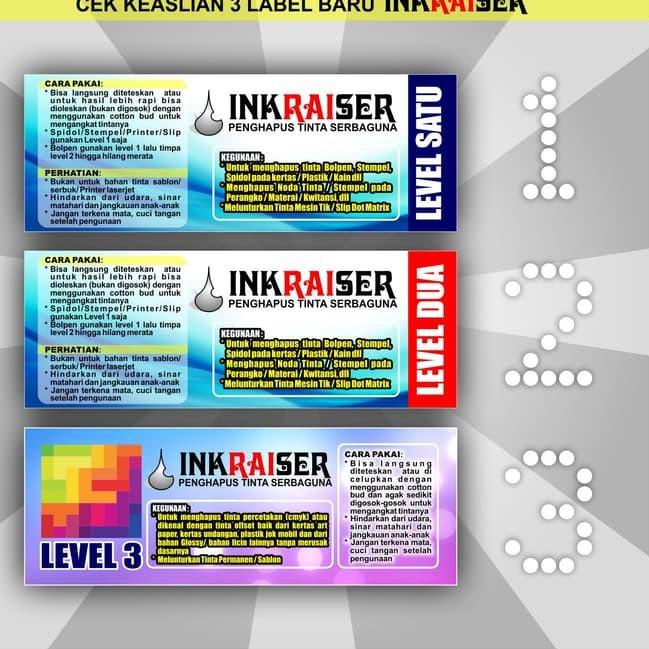 

Buruan beli Penghapus Tinta INKRAISER Level 1 & 2 PREMIUM 7A FVK