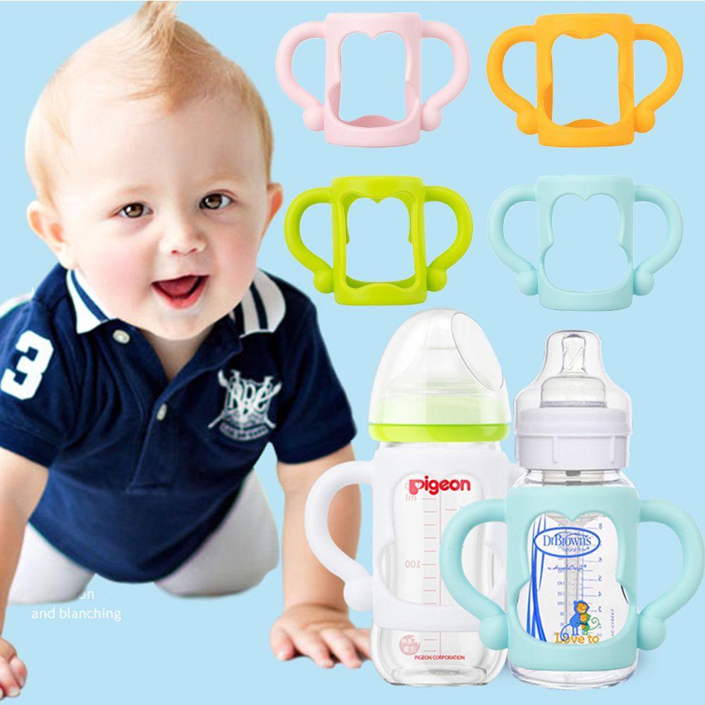 REBUY Rebuy Pegangan Botol Bayi Lembut Tahan Panas Pengaman Wide Mouth Grip