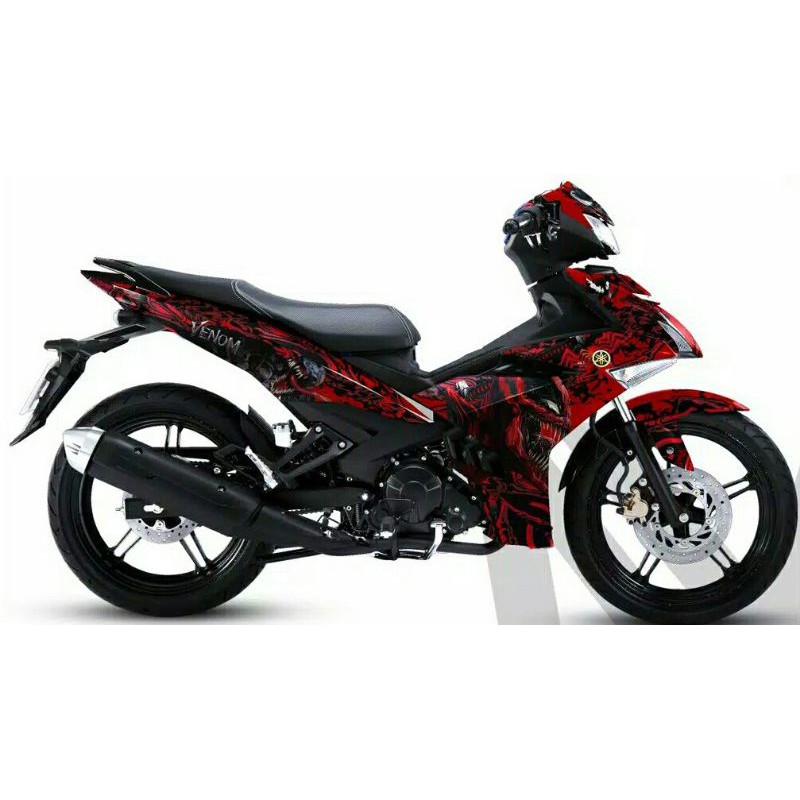 Decal full body yamaha jupiter mx king merah variasi venom
