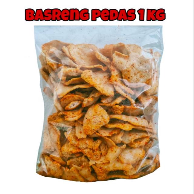 

(1 KG) Basreng Pedas - Keripik Badas Basreng Kriuk Ukuran Besar 1 KG