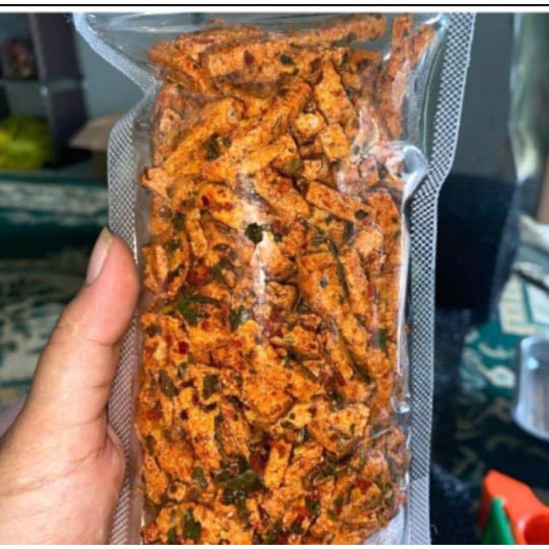 stik basreng bumbu kencur pedas gurih pedas-50 gram