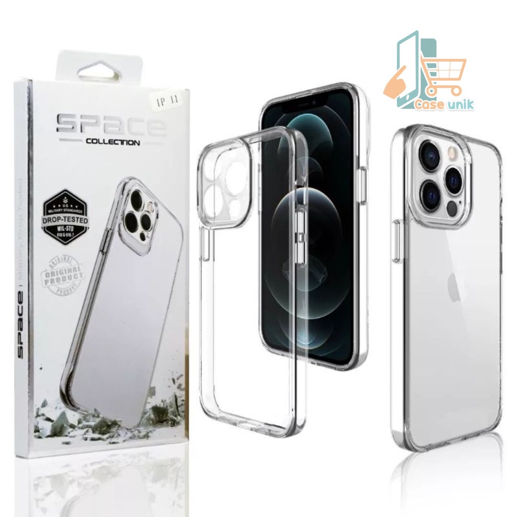 Case Space Military Drop Premium Acrilyc 1Phone 7 8 7+ 8+ X XR XS MAX 11 12 13 14 PLUS PRO MAX CS4142