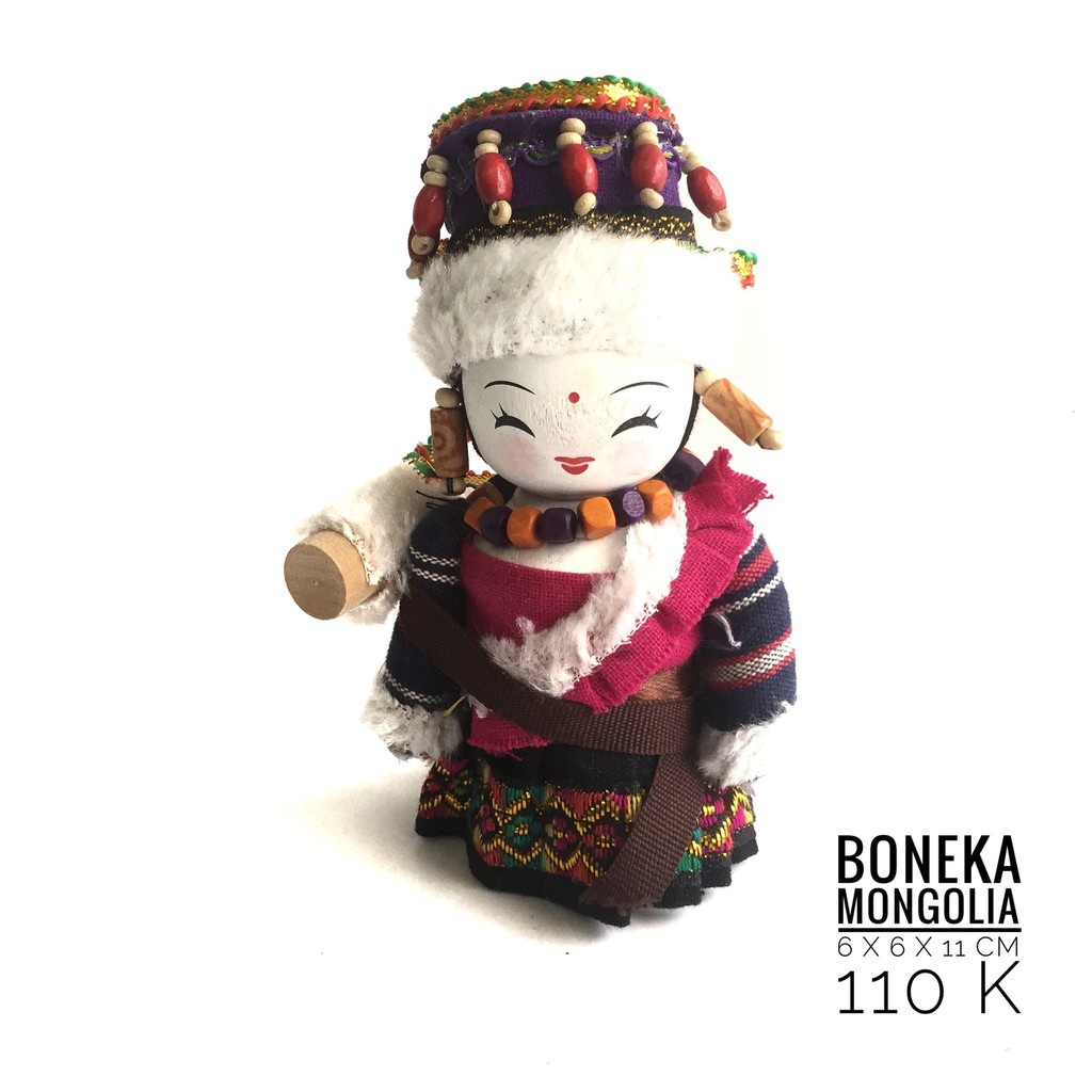 Souvenir Gift Cute Boneka Sugu Mongolia Ibu Anak Khas Mongol 4